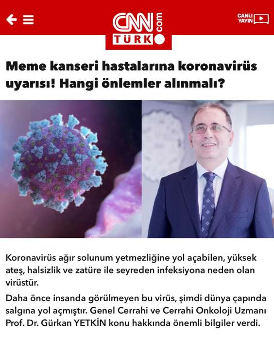 CNNTürk - Prof. Dr. Gürkan Yetkin