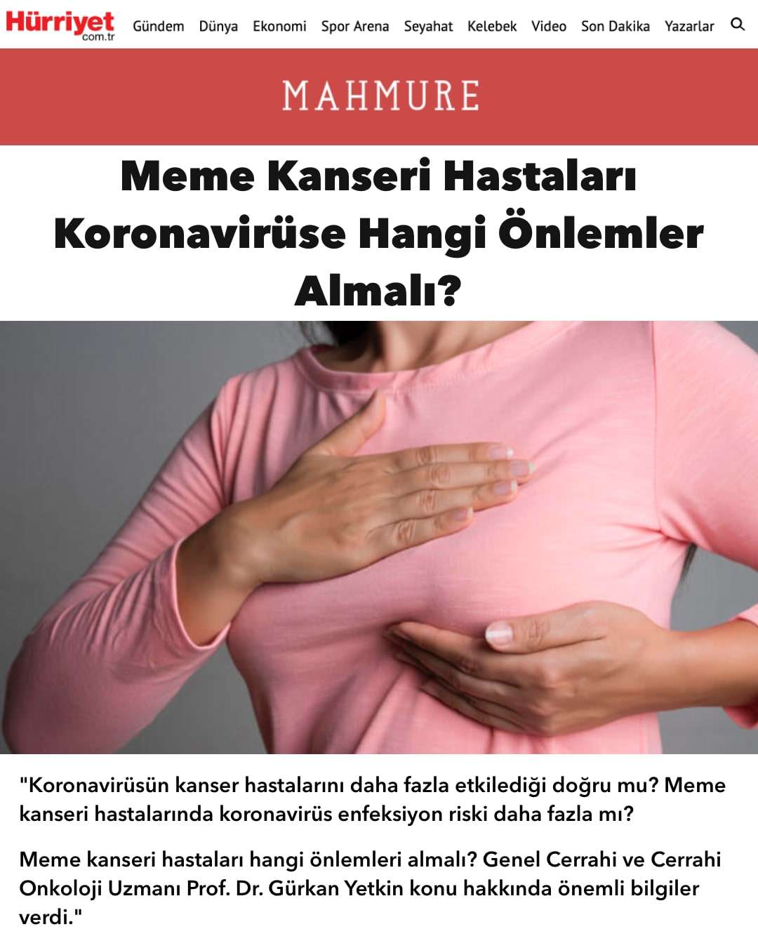 Hürriyet - Prof. Dr. Gürkan Yetkin