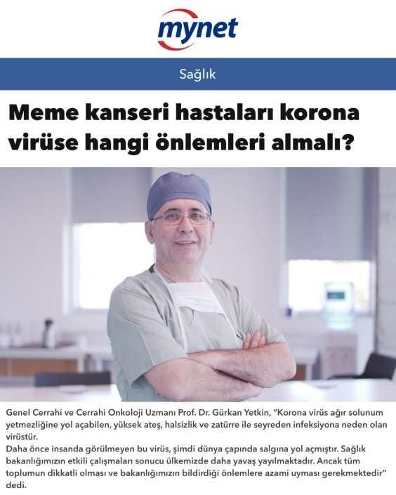 Mynet - Prof. Dr. Gürkan Yetkin