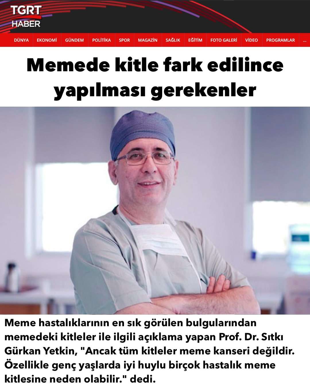 Memede Kitle Fark Edilince Ne Yapılmalı - TGRT